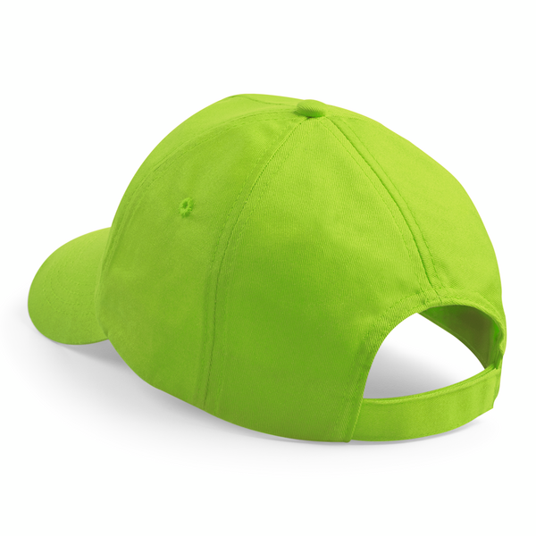 Czapka dziecięca 5-panelowa z bawełny - Lime Green