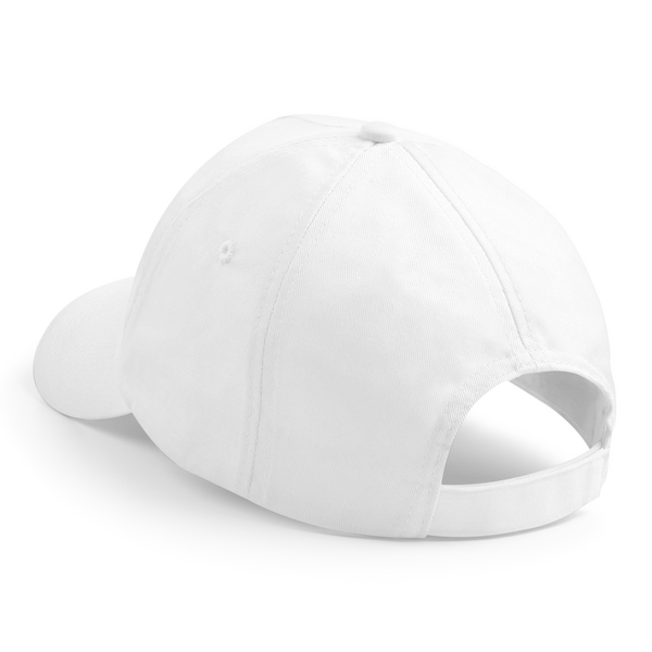 Czapka dziecięca 5-panelowa z bawełny - White