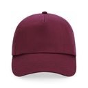 Czapka 5‑panelowa bawełniana z regulacją - Burgundy