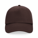 Czapka 5‑panelowa bawełniana z regulacją - Chocolate