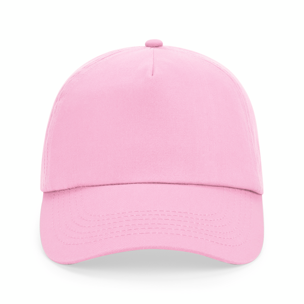 Czapka 5‑panelowa bawełniana z regulacją - Classic Pink