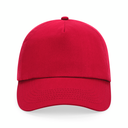 Czapka 5‑panelowa bawełniana z regulacją - Classic Red