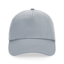 Czapka 5‑panelowa bawełniana z regulacją - Light Grey