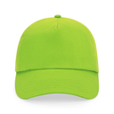 Czapka 5‑panelowa bawełniana z regulacją - Lime Green