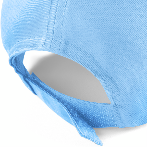 Czapka 5‑panelowa bawełniana z regulacją - Sky Blue