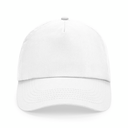 Czapka 5‑panelowa bawełniana z regulacją - White