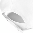 Czapka 5‑panelowa bawełniana z regulacją - White