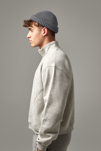 Czapka beanie prążkowana z wywijanym brzegiem - French Navy