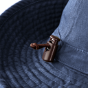 Kapelusz Outback Bawełniany z Troczkiem UV50+ - Navy