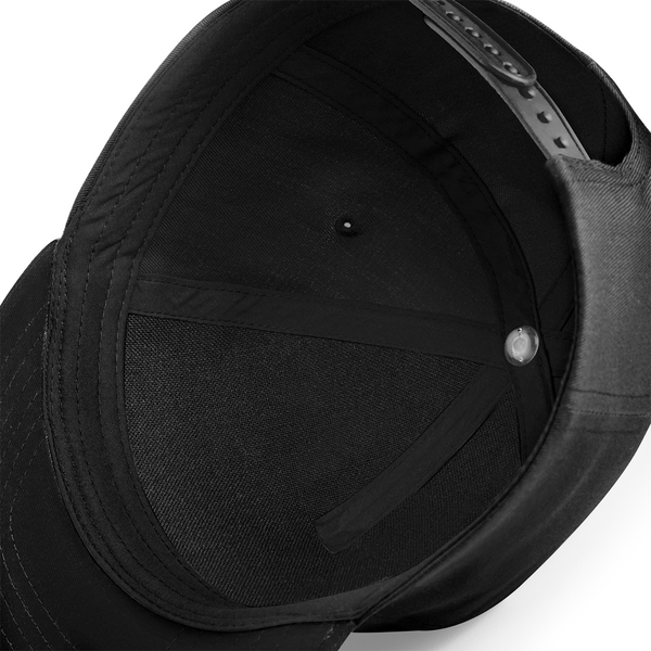 Czapka dziecięca snapback z płaskim daszkiem - Black