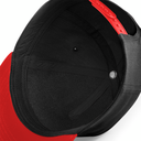 Czapka dziecięca snapback z płaskim daszkiem - Black & Bright Red