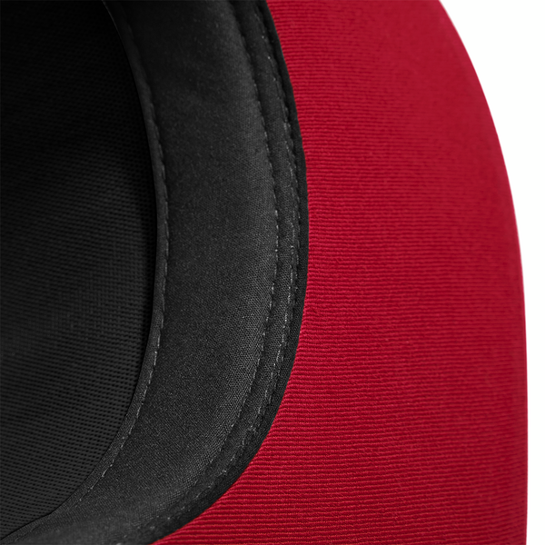 Czapka 5-panelowa z kontrastowymi detalami - Black & Classic Red