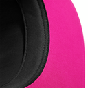 Czapka 5-panelowa z kontrastowymi detalami - Black & Fuchsia