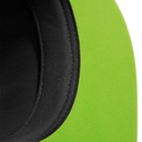 Czapka 5-panelowa z kontrastowymi detalami - Black & Lime Green