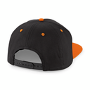 Czapka 5-panelowa z kontrastowymi detalami - Black & Orange