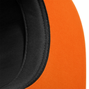 Czapka 5-panelowa z kontrastowymi detalami - Black & Orange