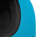 Czapka 5-panelowa z kontrastowymi detalami - Black & Surf Blue