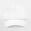 Czapka 5-panelowa bawełniana - White