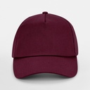 Czapka 5-panelowa bawełniana - Burgundy