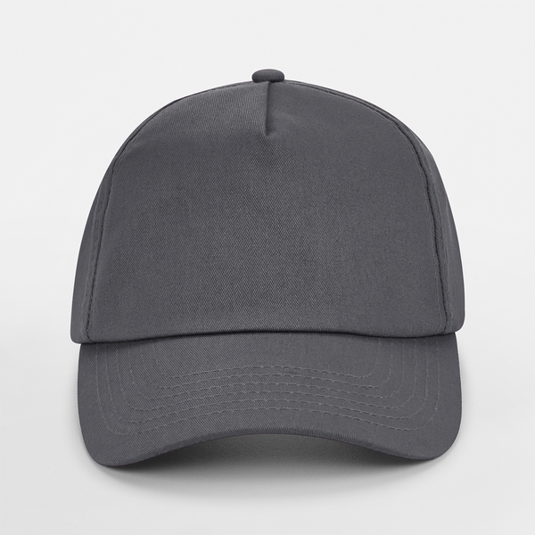 Czapka 5-panelowa bawełniana - Graphite Grey