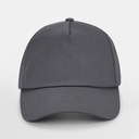 Czapka 5-panelowa bawełniana - Graphite Grey