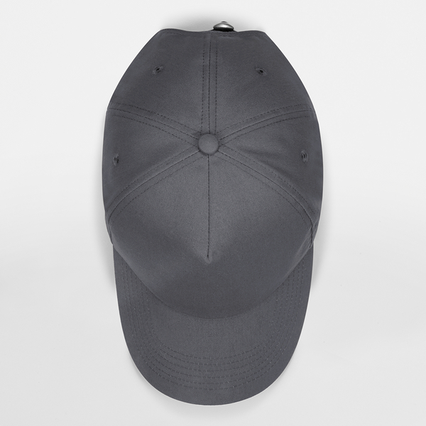 Czapka 5-panelowa bawełniana - Graphite Grey