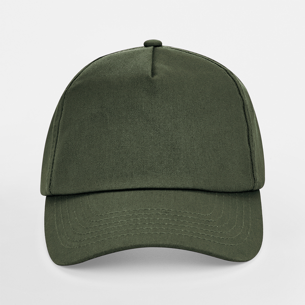 Czapka 5-panelowa bawełniana - Olive Green