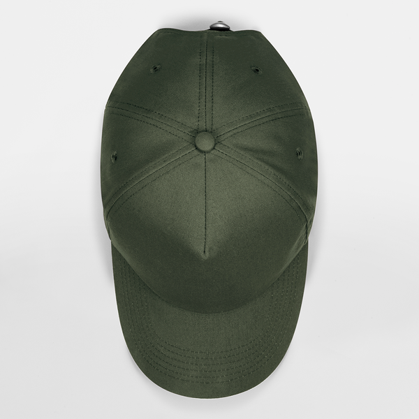 Czapka 5-panelowa bawełniana - Olive Green