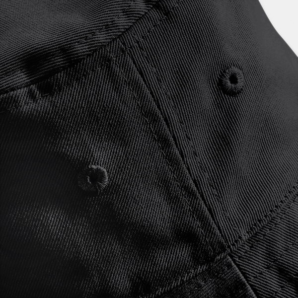 Bawełniany Kapelusz Bucket z Filtrem UPF50+ - Black