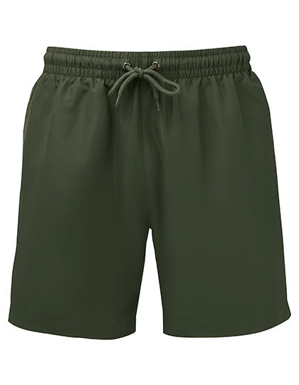 Spodnie kapielowe krotkie poliester wzorzyste WB900 - Solid Olive