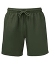 Spodnie kapielowe krotkie poliester wzorzyste WB900 - Solid Olive