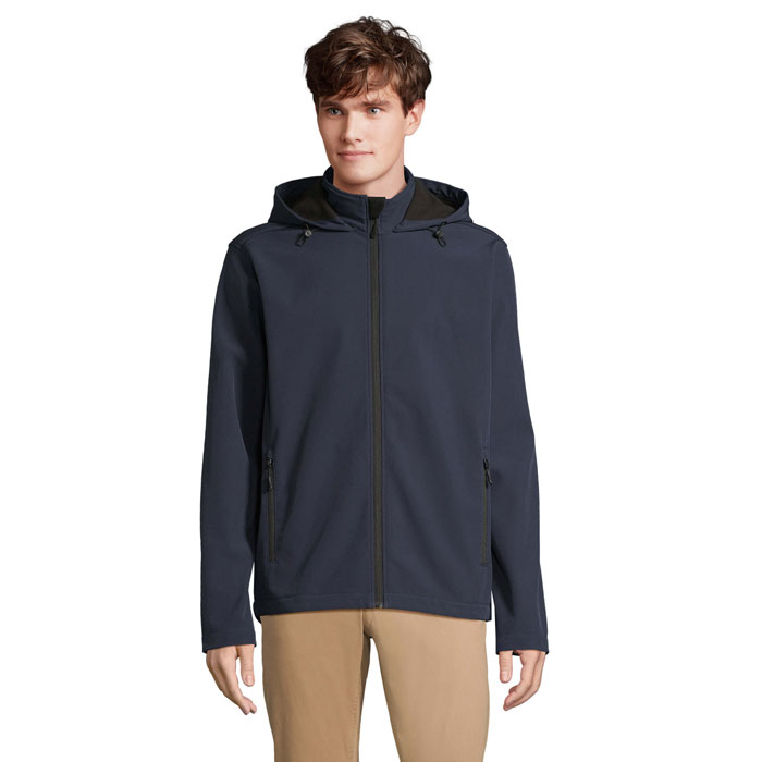 RACE MEN HOODED JACKET - French Navy