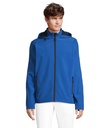 RACE MEN HOODED JACKET S04447-RB - Niebieski