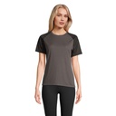 VORTEX WOMEN RAGLAN T-SHIRT - Black/Charcoal Grey