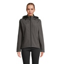 RACE WOMEN HOODED JACKET S04448-CR - Szarosc Wegla Drzewnego