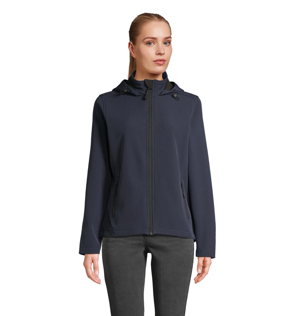 RACE WOMEN HOODED JACKET S04448-FN - French Navy