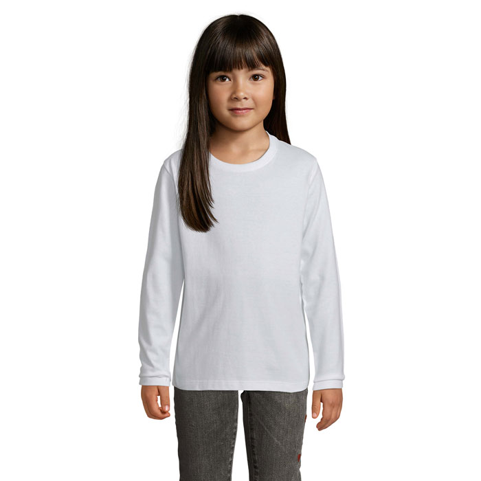 IMPERIAL LSL KIDS T-SHIRT S02947-WH - Bialy