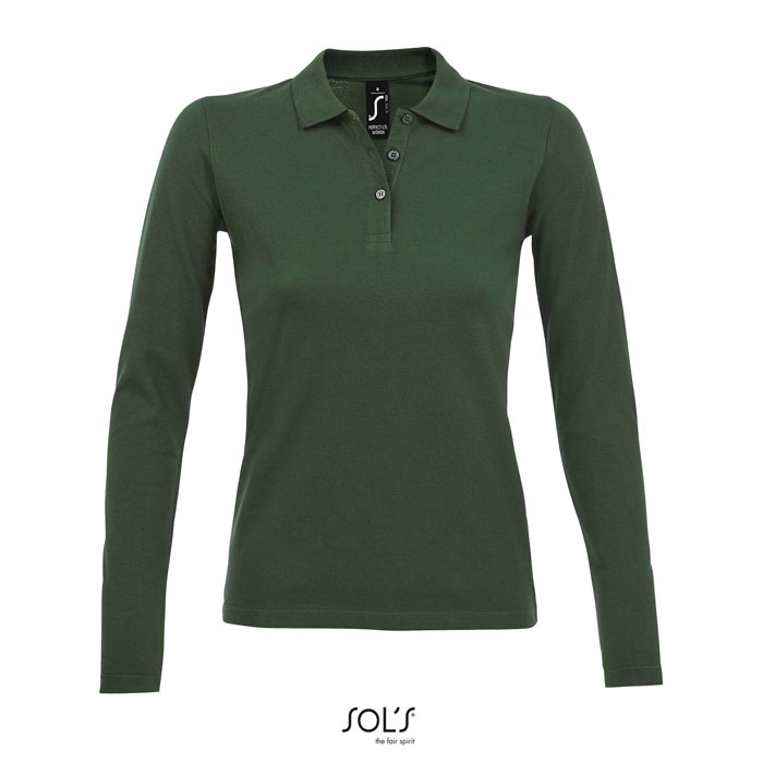 PERFECT LSL DAMSKA POLO 180 S02083-BO - Ciemno-Zielony