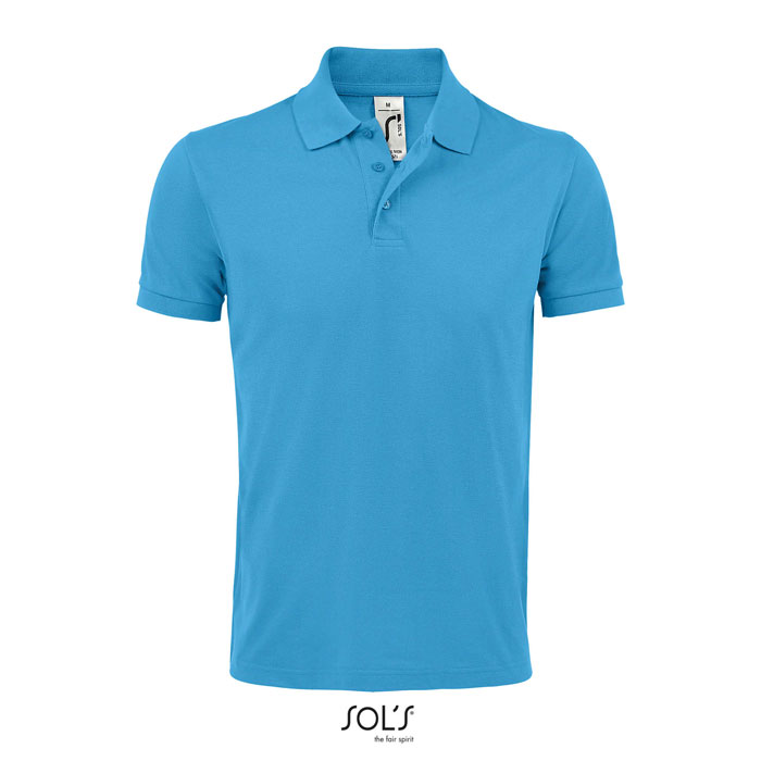 PRIME Meskie polo 200g S00571-AQ - Aqua