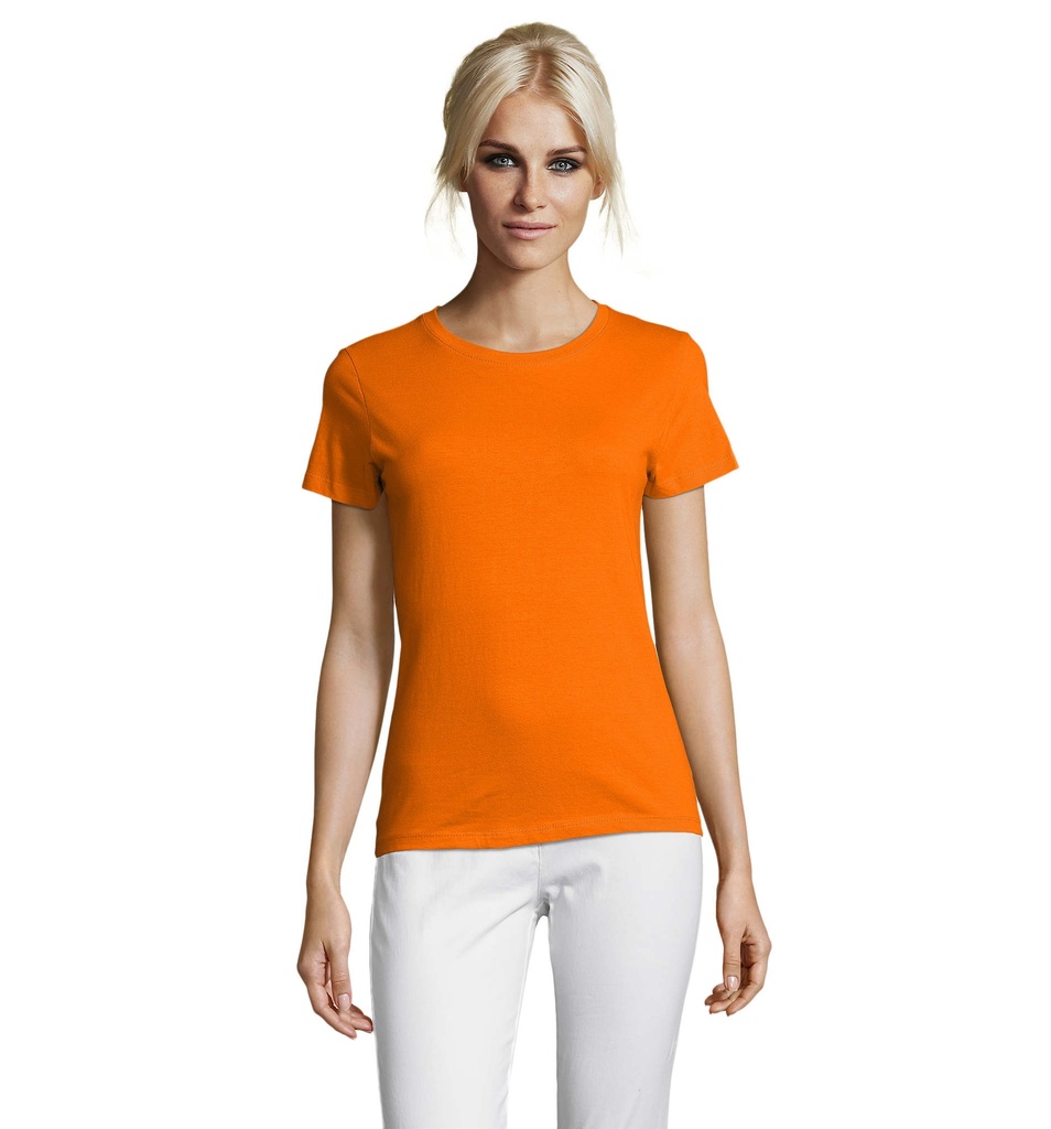 REGENT Damski T-Shirt 150g S01825-OR - Pomaranczowy