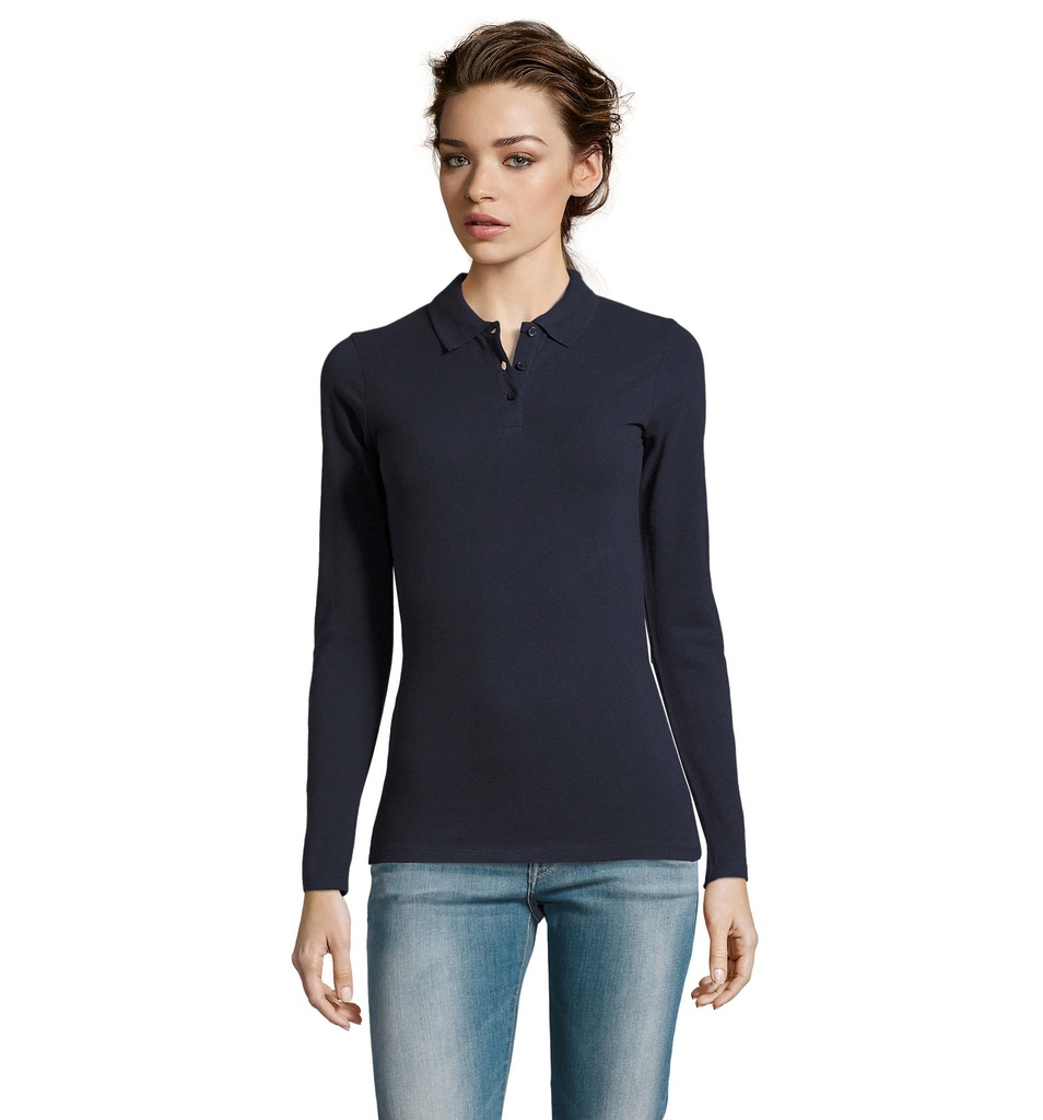 PERFECT LSL DAMSKA POLO 180 S02083-FN - French Navy