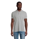 PLANET MEN polo 170g S03566-GY - Szary Melanz 2