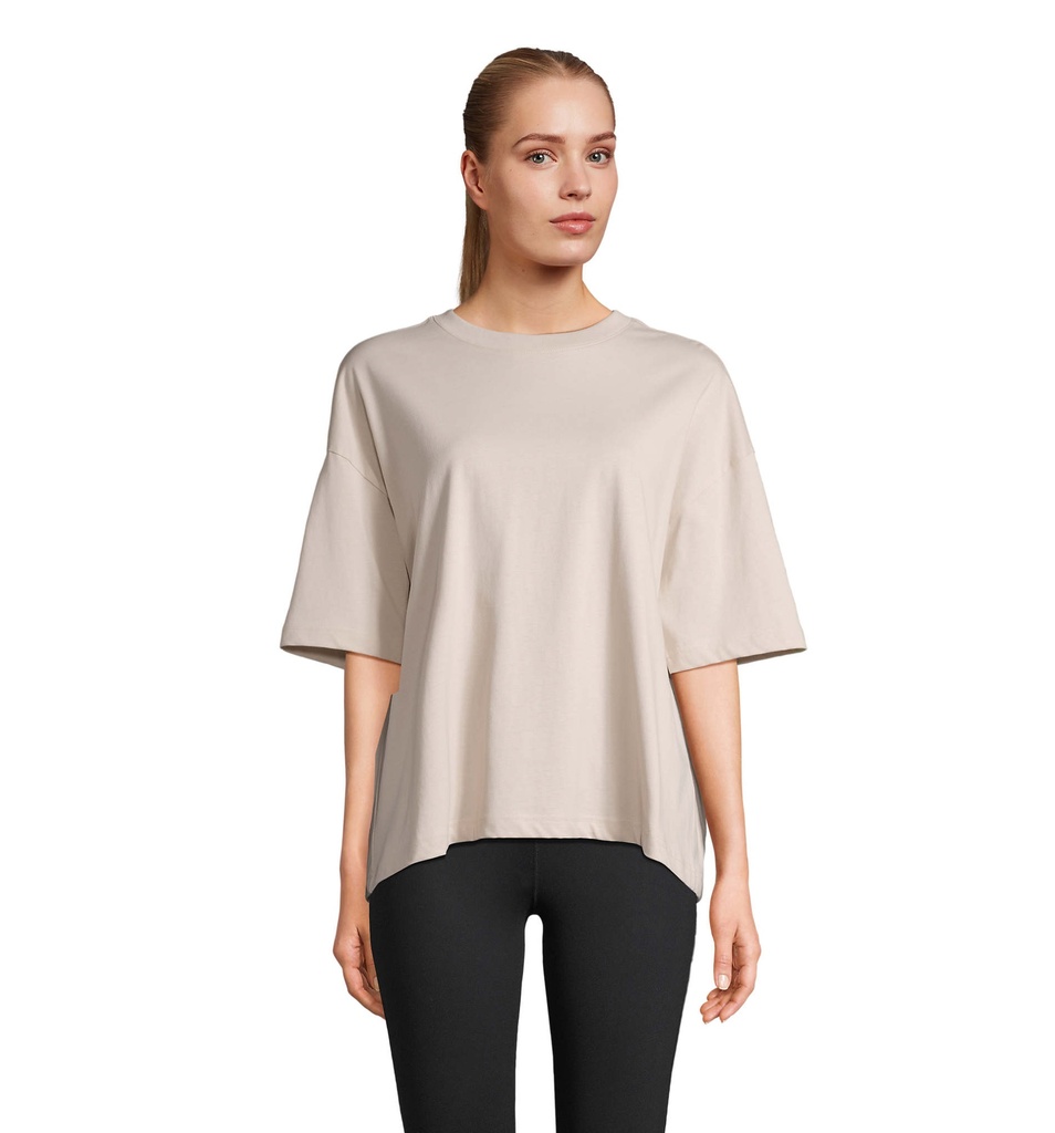 BOXY WOMEN T-SHIRT OVERSIZE - Linen Twin