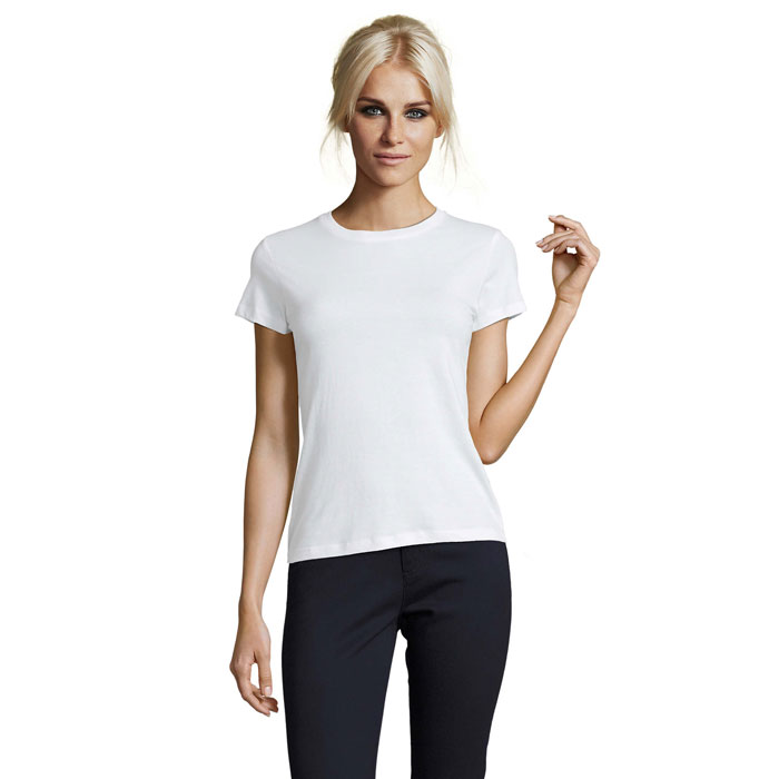 REGENT Damski T-Shirt 150g S01825-WH - Bialy