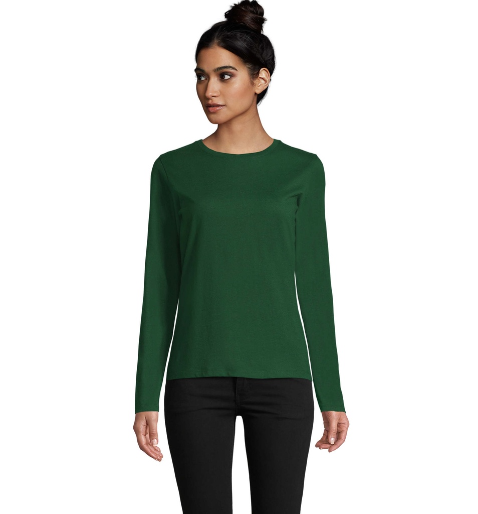 IMPERIAL LSL DAMSKA T-SHIRT S02075-BO - Ciemno-Zielony