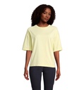 BOXY WOMEN T-SHIRT OVERSIZE S03807-LY - Jasno Żółty