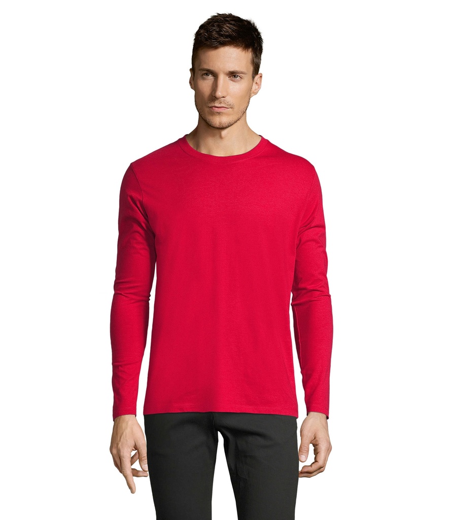 IMPERIAL LSL MEN t-shirt 19 S02074-RD - Czerwony