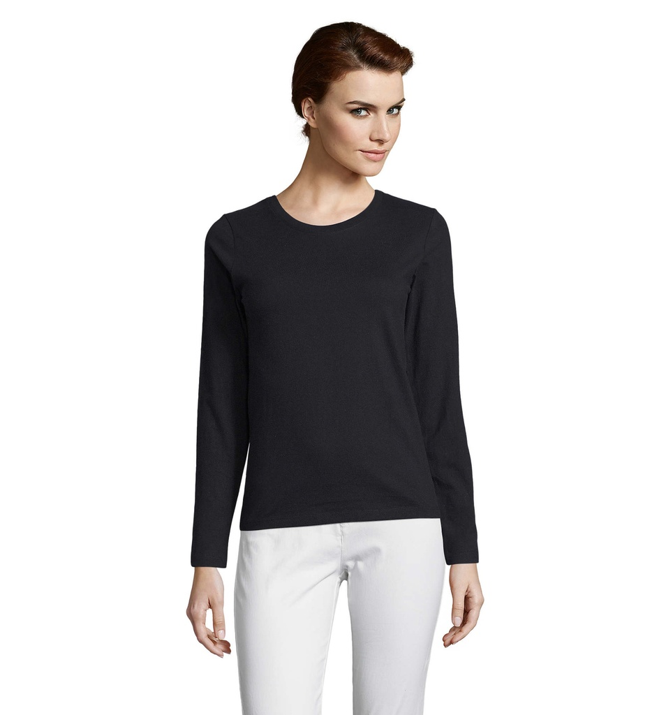 IMPERIAL LSL DAMSKA T-SHIRT S02075-DB - Deep Black