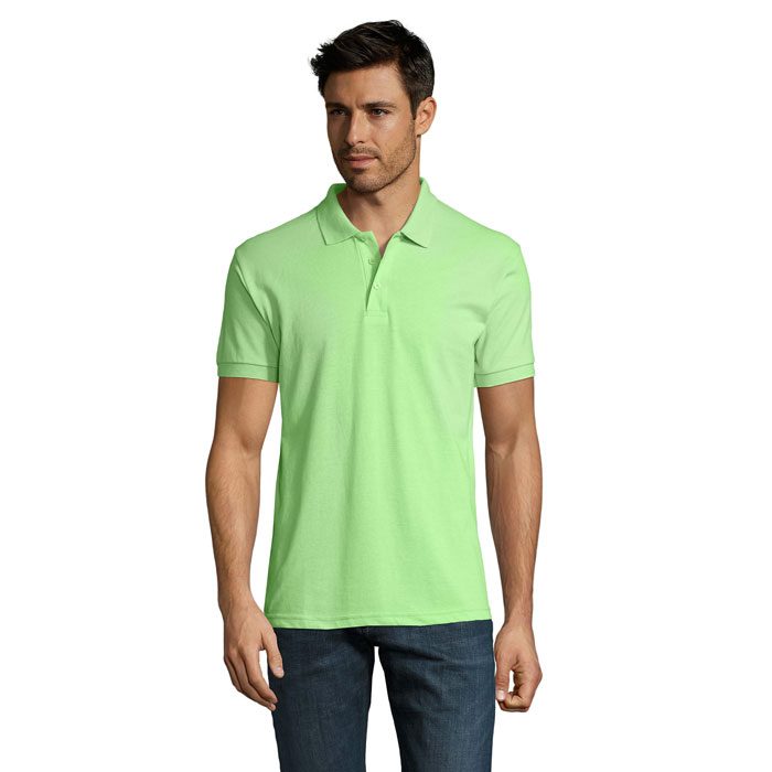 PRIME Męskie polo 200g - Apple Green