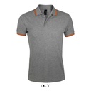 PASADENA MESKA POLO S00577-MO - Melanz Szary/pomaranczowy